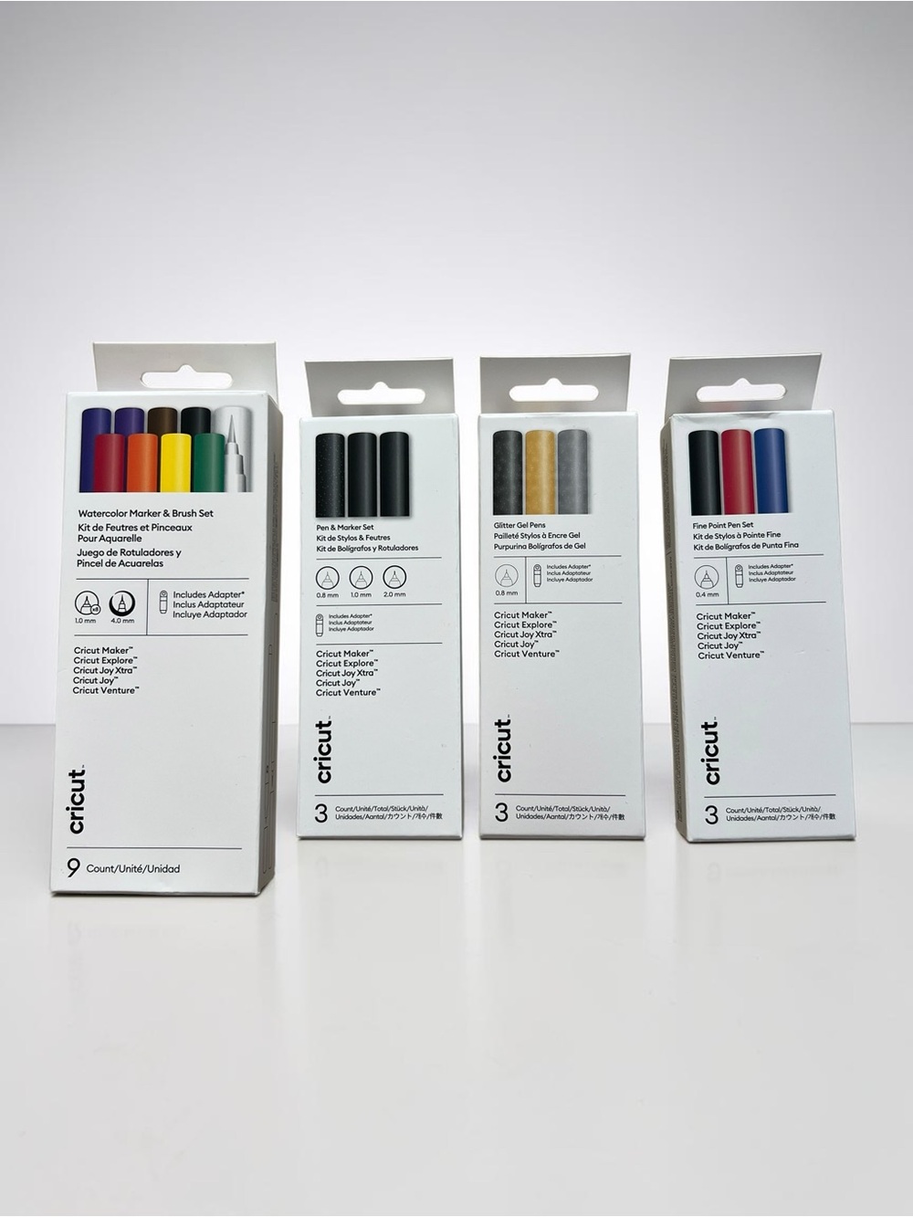 Cricut® Watercolor Marker & Brush Set + Adapter plus 3 additional pen sets